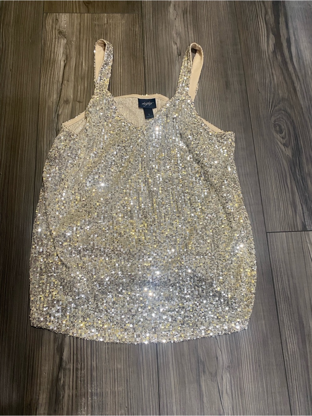 Daytrip Silver Sequin Camisole